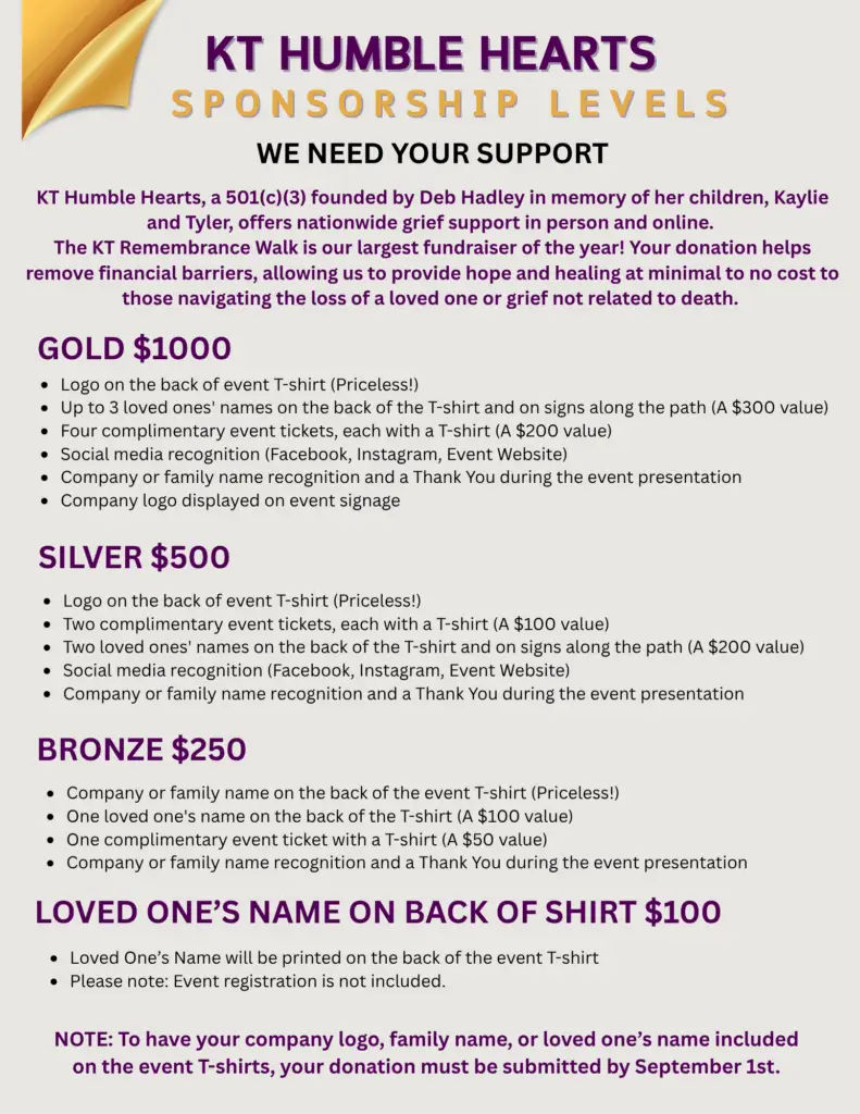 KTHH sponsorship levels